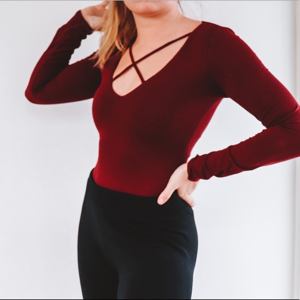 Cross Front Bodysuit